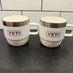 YETI Set of 2 White 6oz mug